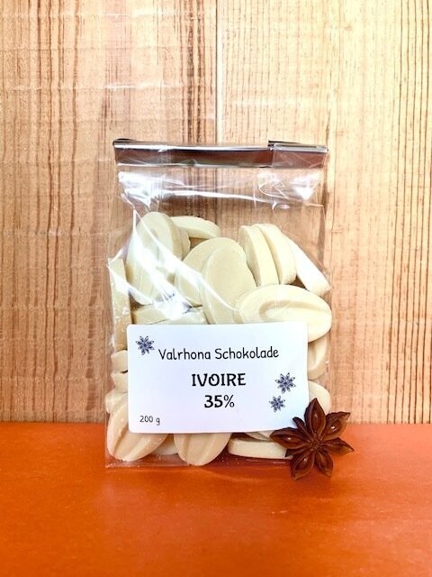 Valrhona Schokolade IVOIRE, 35%, 200 g