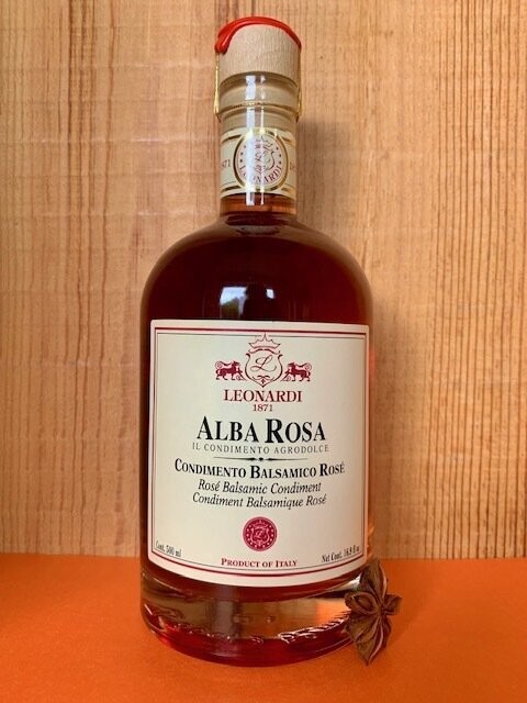 Alba Rosa, Condimento Balsamico rosé, Leonardi, 500 ml Alba Rosa, Condimento Balsamico rosé, Leonardi, 500 ml