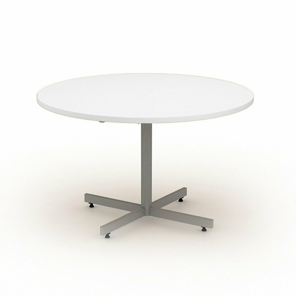 Round table with cruciform base, Diameter: 600mm, Colour Option: White