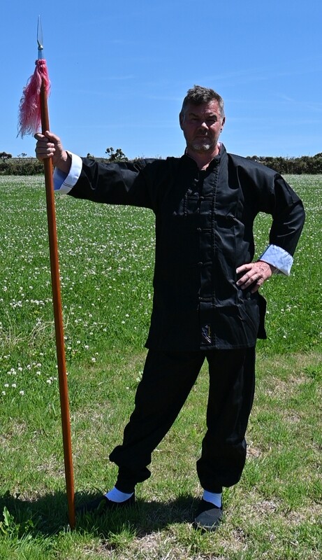 T'ai Chi mandarin suit and badge