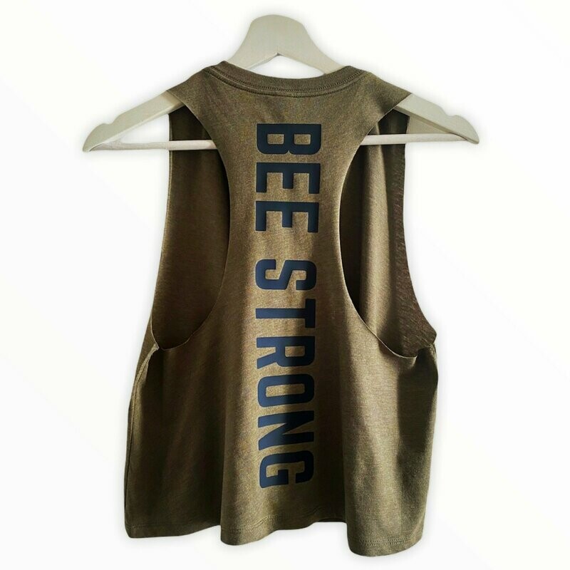 CROPPED RACER BACK VEST Green