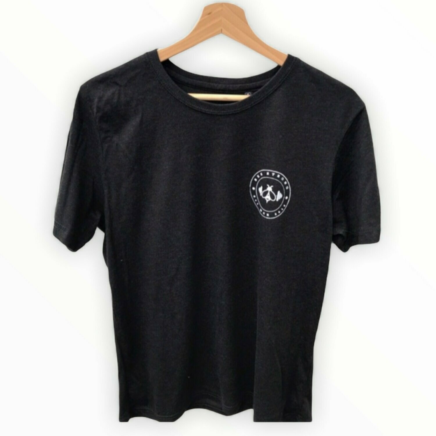 CLASSIC TEE HEATHER BLACK & WHITE