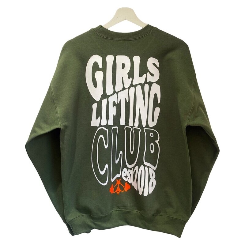 JUNIOR Girls Lifting Club Sweatshirt - 100% ORGANIC Choose your own colours