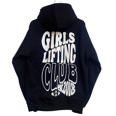 Girls Lifting Club Hoodie - BLACK & WHITE