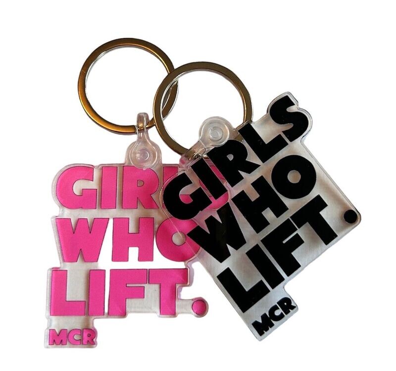 KEYRING - PINK GIRLS WHO LIFT