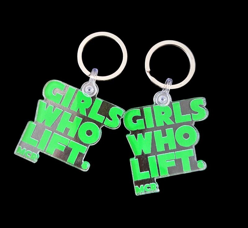 KEYRING - GREEN GIRLS WHO LIFT