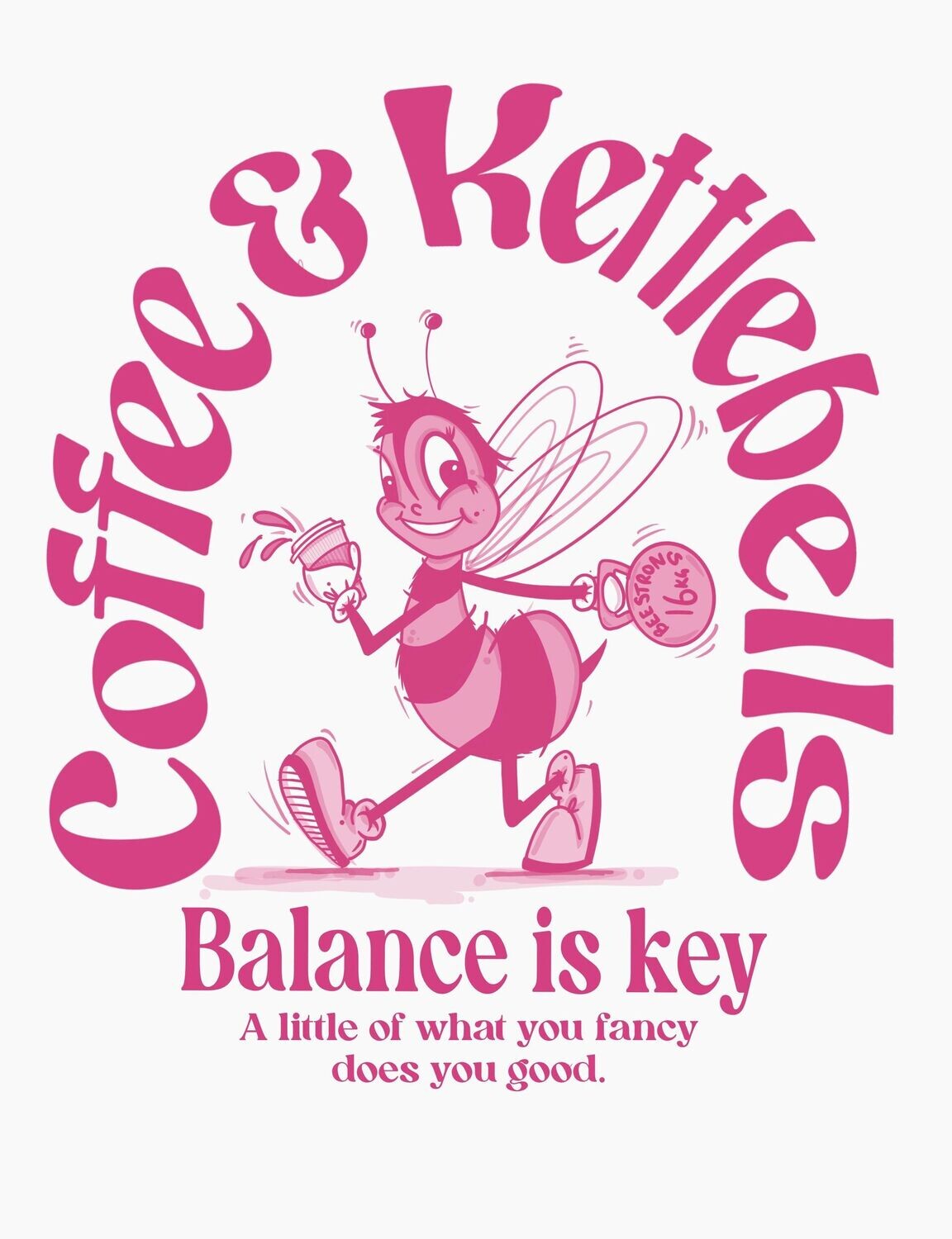 BALANCE OVERSIZED TEE - FUSHIA PINK