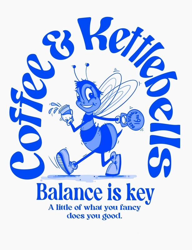 BALANCE OVERSIZED TEE - BLUE