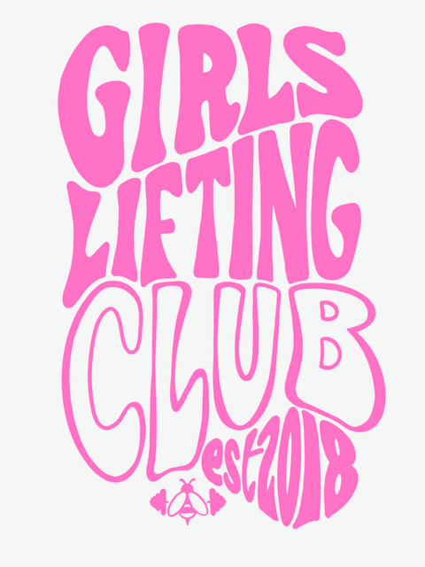 BUBBLEGUM PRINT - GIRLS LIFTING CLUB OVERSIZED TEE
