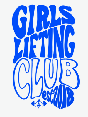 BLUE PRINT - GIRLS LIFTING CLUB OVERSIZED TEE