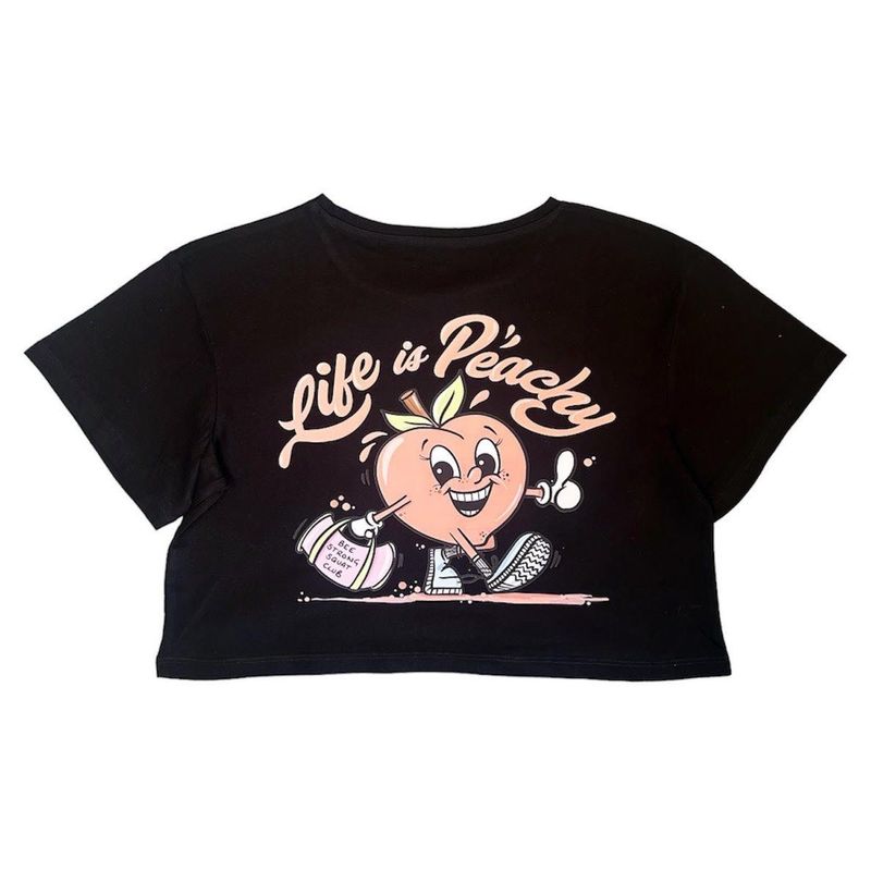 PEACHY - CROPPED TEE
