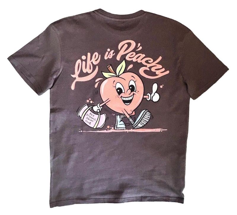 PEACHY OVERSIZED TEE
