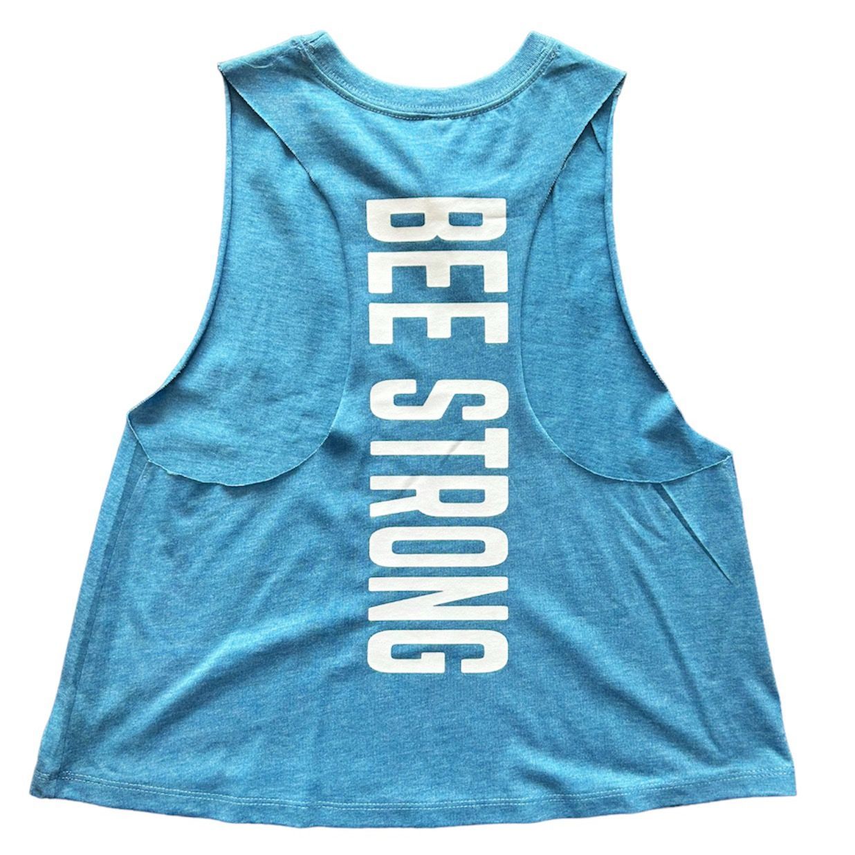 CROPPED RACERBACK VEST TEAL