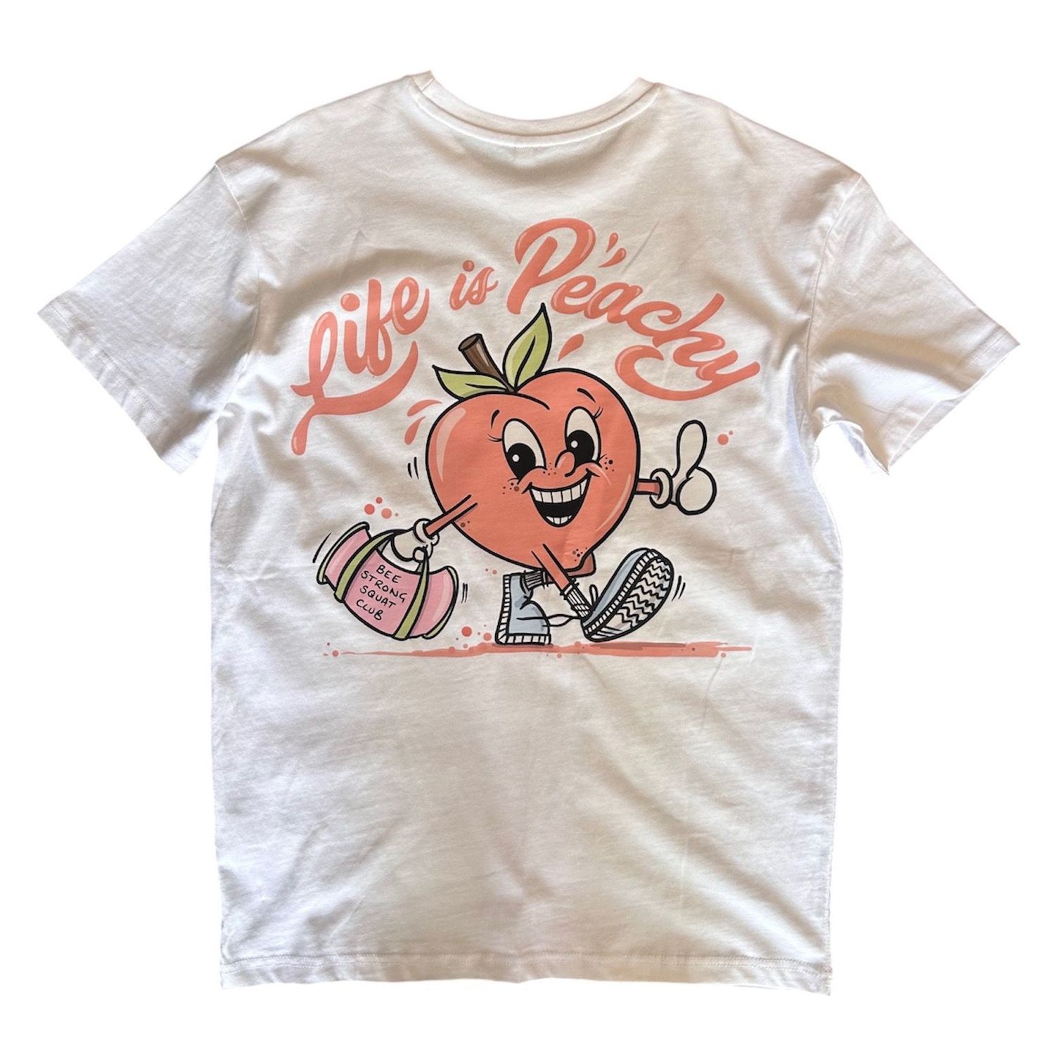 PEACHY OVERSIZED TEE WHITE