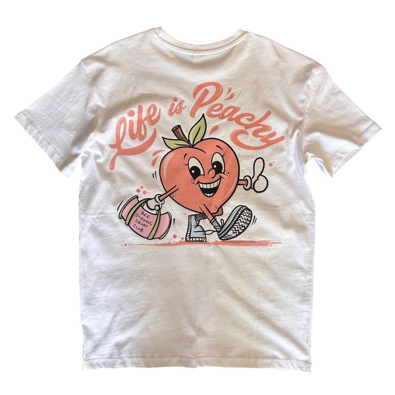 PEACHY OVERSIZED TEE WHITE