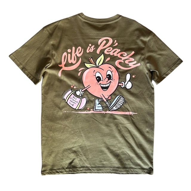 PEACHY OVERSIZED TEE GREEN
