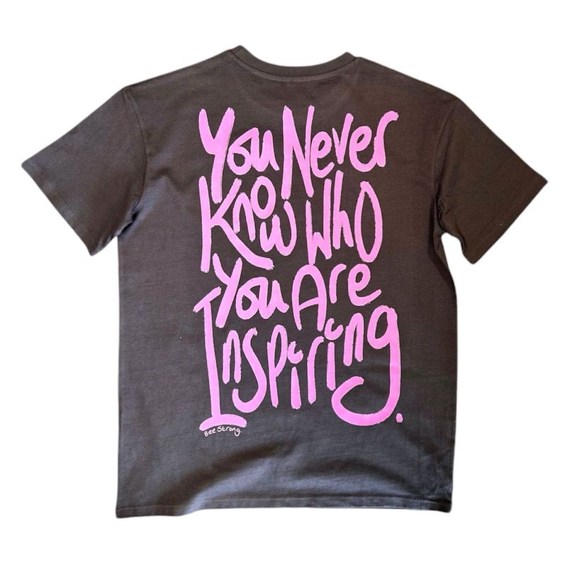 INSPIRED OVERSIZED TEE - CHARCOAL