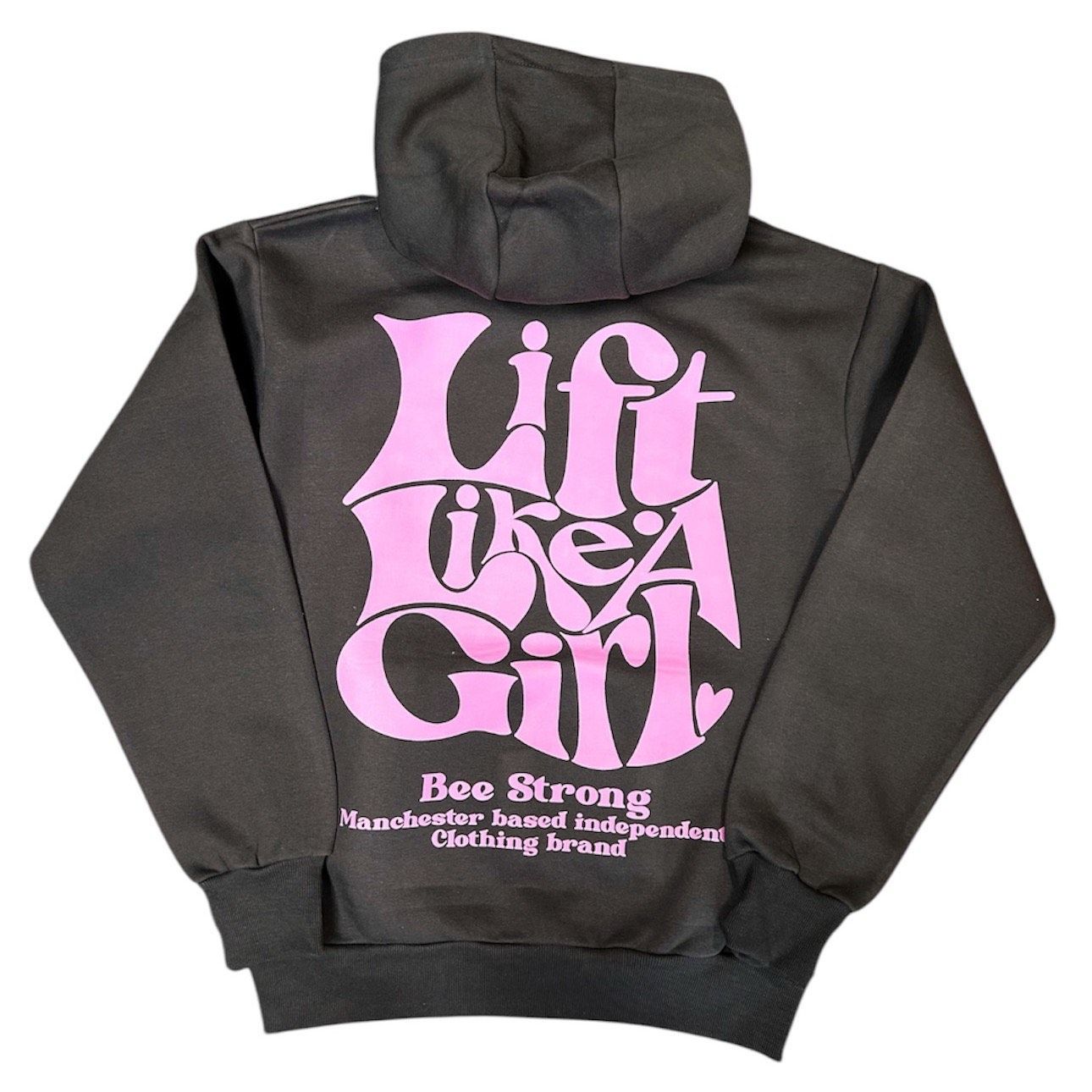 JUNIOR - LIFT LIKE A GIRL HOODIE - 100% ORGANIC CHOOSE YOUR OWN COLOURS