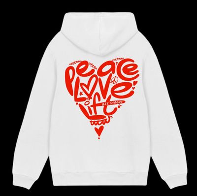 PEACE LOVE LIFT OVERSIZED HOODIE - Choose your own colours