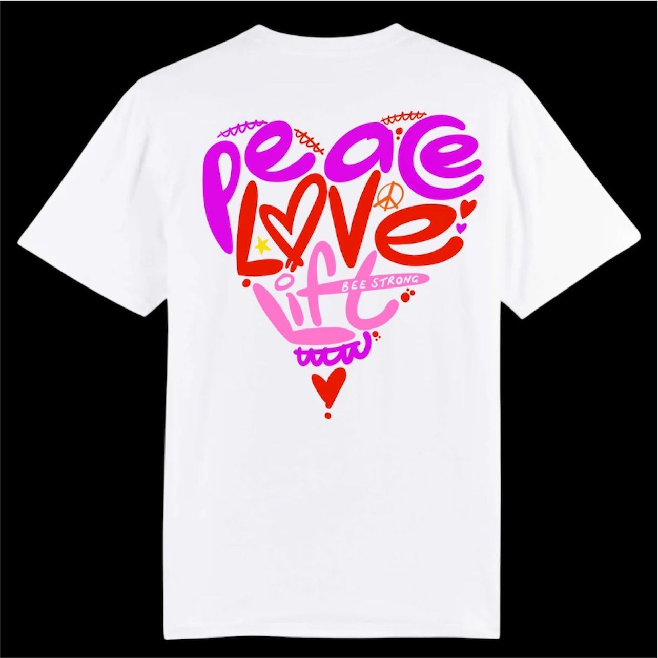 PEACE LOVE LIFT - OVERSIZED TEE