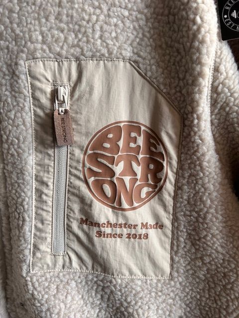 SALE-EXTRA LARGE OAT & COFFEE PRINT FLEECE