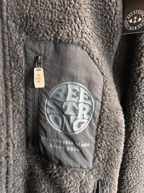SALE-EXTRA LARGE BLACK FLEECE & CHARCOAL