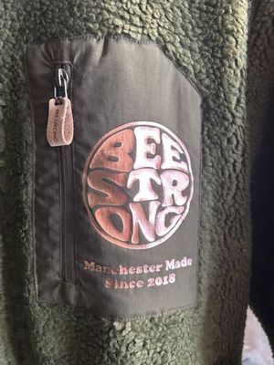 SALE-LARGE GREEN & ROSE GOLD PRINT FLEECE SALE-LARGE GREEN & ROSE GOLD PRINT FLEECE