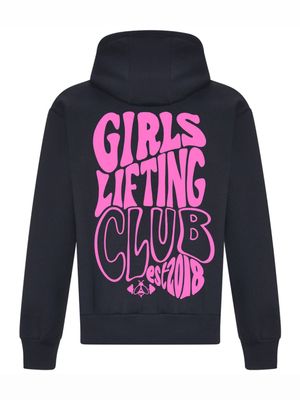 GIRLS LIFTING CLUB HOODIE -OVERSIZED CHARCOAL