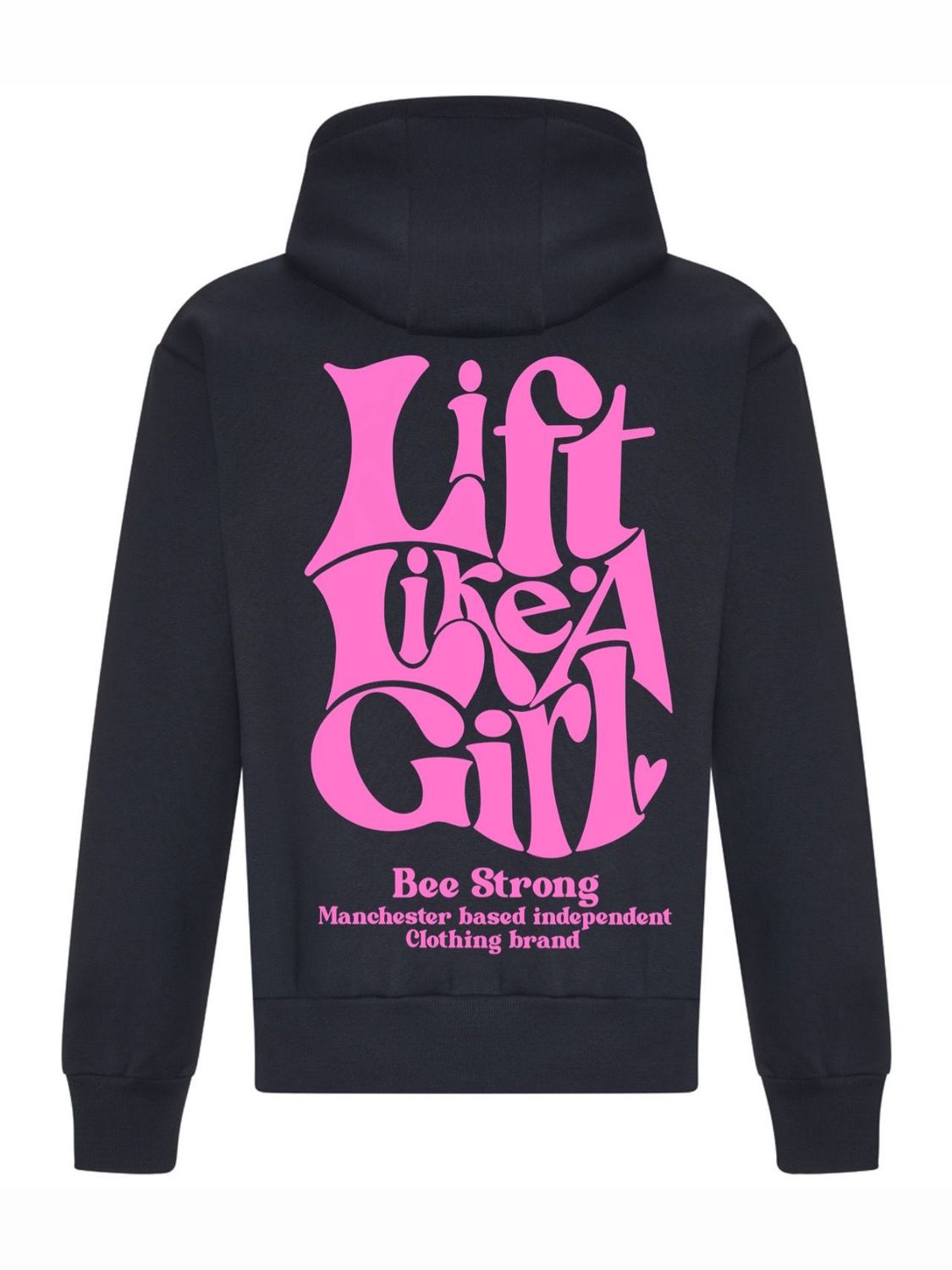 LIFT LIKE A GIRL HOODIE-CHARCOAL