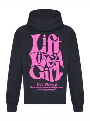 LIFT LIKE A GIRL HOODIE-CHARCOAL