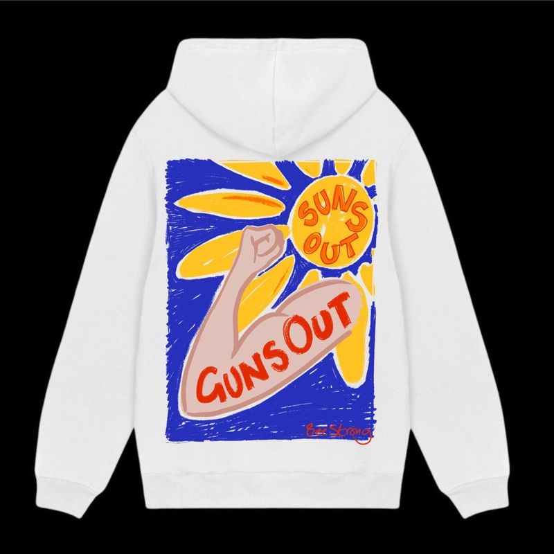 SUNS OUT GUNS OUT - OVERSIZED HOODIE - Choose your own colours