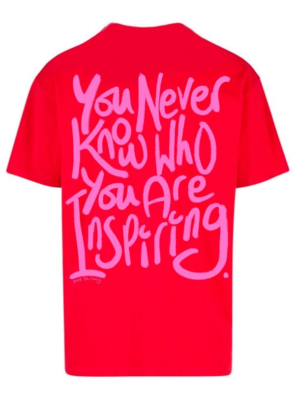 INSPIRED OVERSIZED TEE - RED