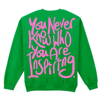 INSPIRED SWEATSHIRT EMERALD GREEN