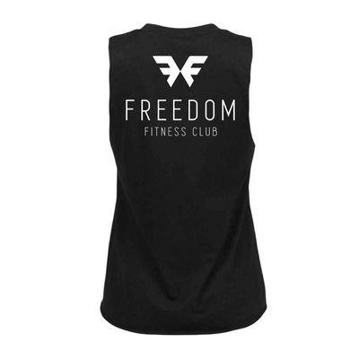 FREEDOM - CLASSIC MUSCLE TANK - BLACK & WHITE