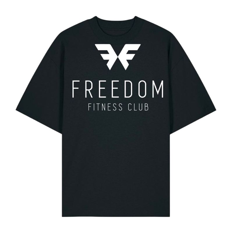 FREEDOM BLACK & WHITE OVERSIZED TEE