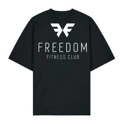 FREEDOM BLACK & WHITE OVERSIZED TEE