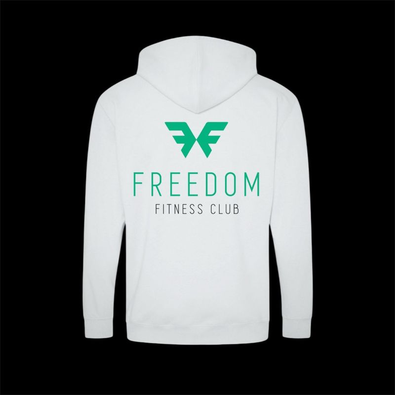 FREEDOM - PREMIUM HOODIE - WHITE & GREEN