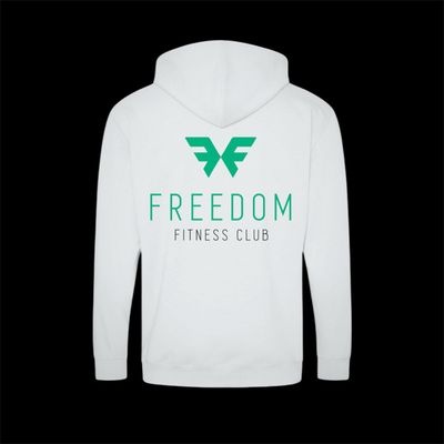 FREEDOM - PREMIUM HOODIE - WHITE & GREEN