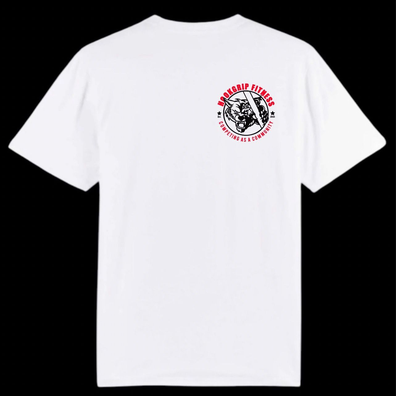HOOKGRIP - ROUND LOGO  - WHITE OVERSIZED TEE
