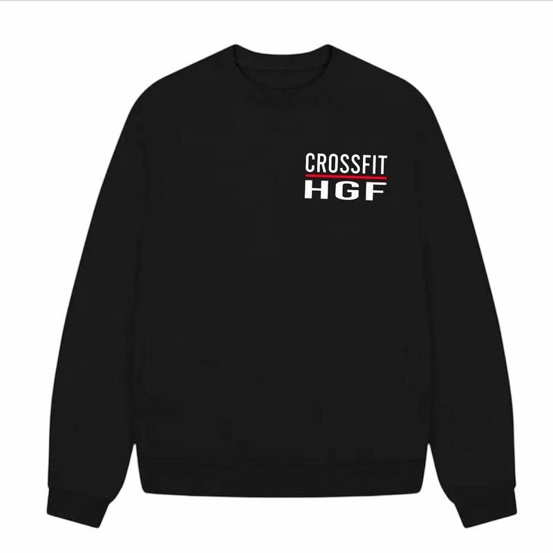HOOKGRIP - SQUARE LOGO - BLACK SWEATSHIRT