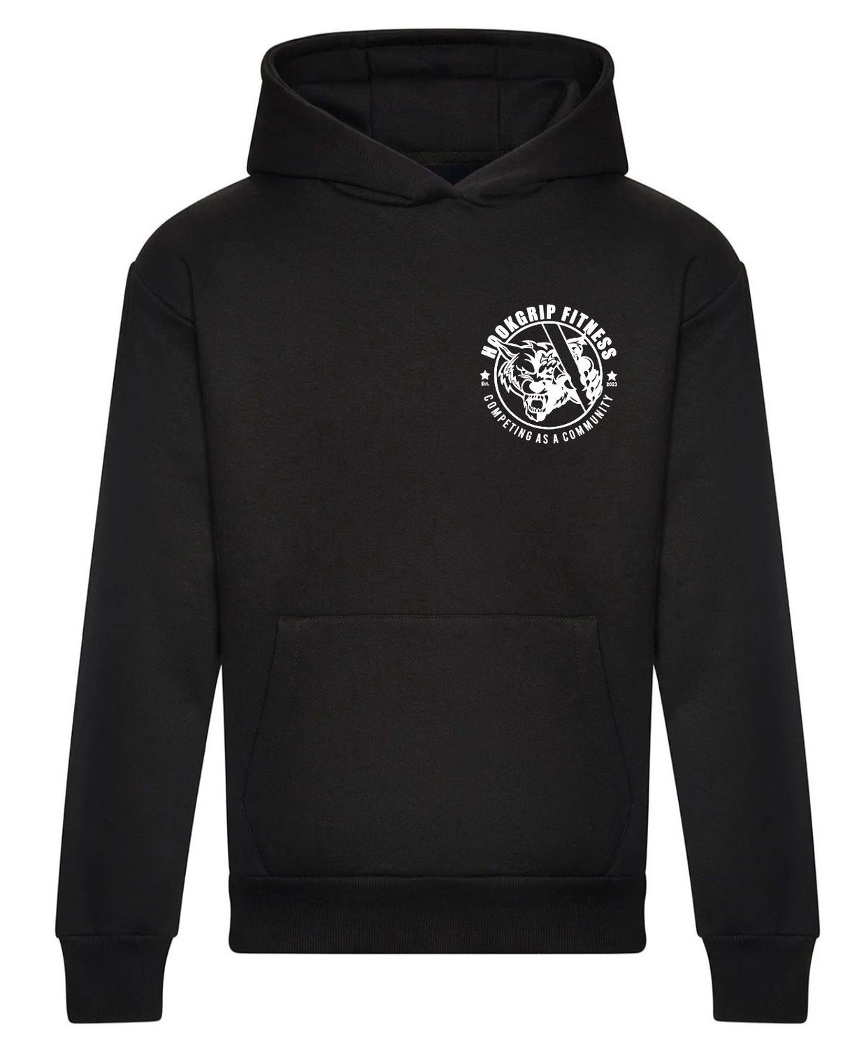 HOOKGRIP - ROUND LOGO - BLACK HOODIE