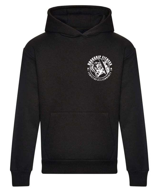 HOOKGRIP - ROUND LOGO - BLACK HOODIE