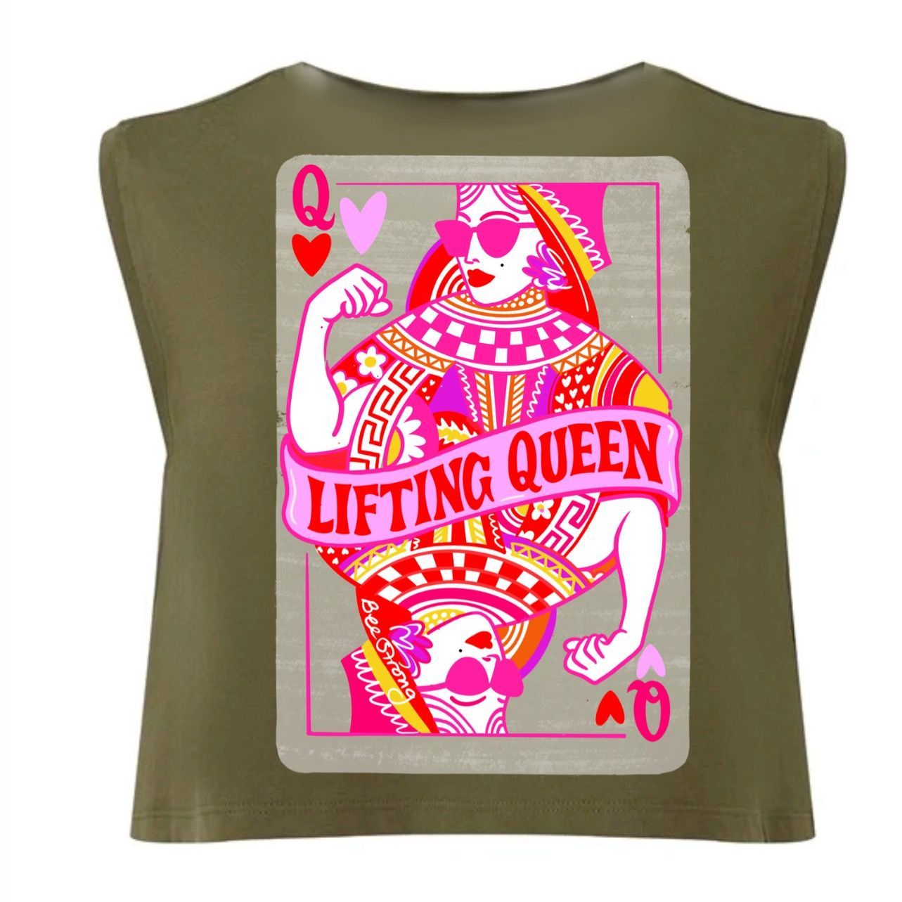 LIFTING QUEEN - CROPPED TANK