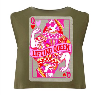 LIFTING QUEEN - CROPPED TANK