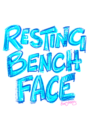 RESTING BENCH FACE DOODLE