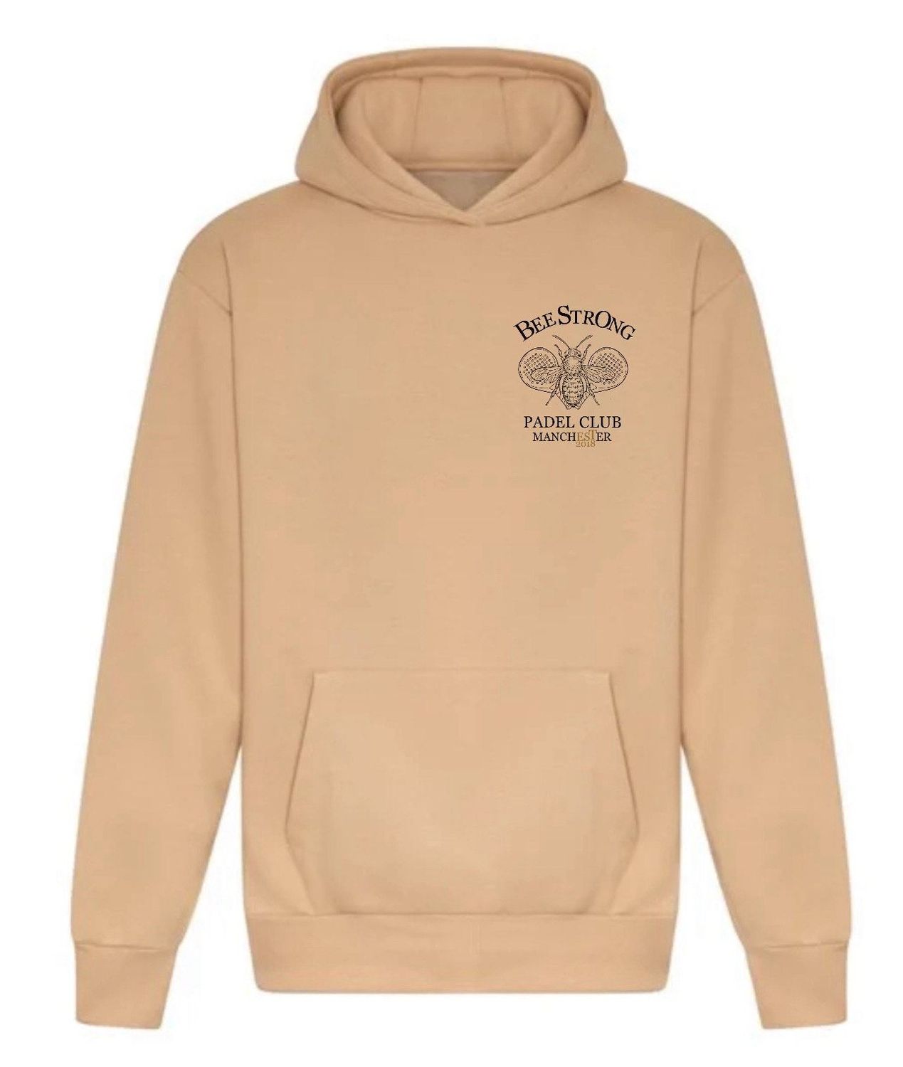 PADEL HOODIE -SAND & BLACK