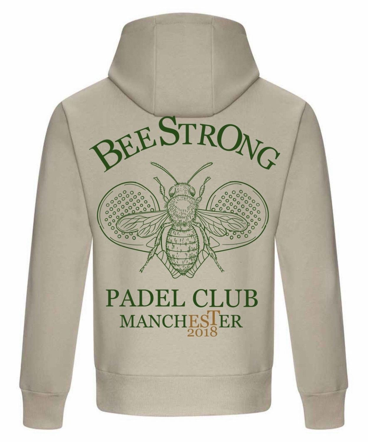 PADEL HOODIE - STONE & GREEN