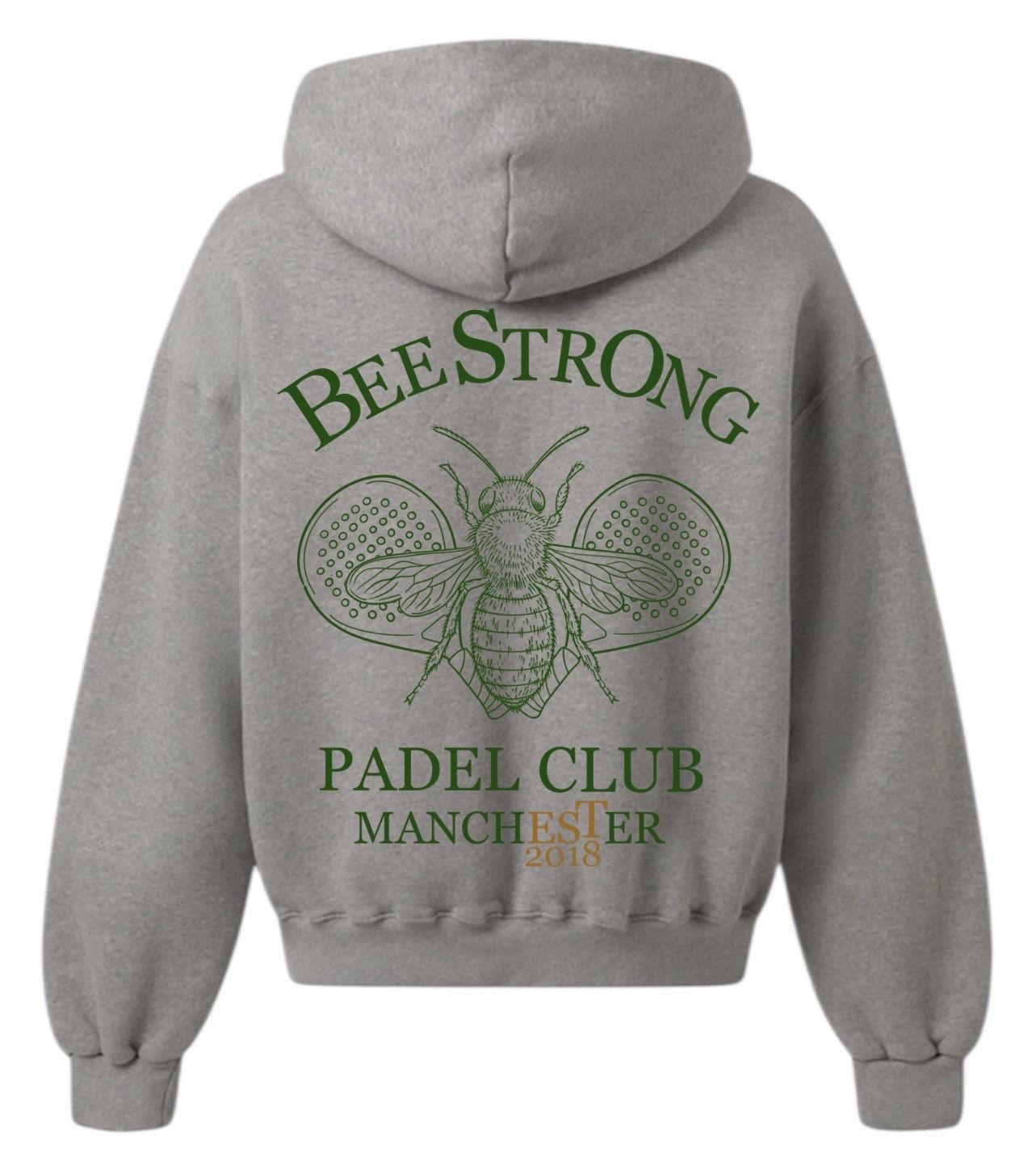 PADEL HOODIE -SPORT GREY & GREEN