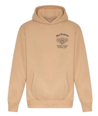 PADEL HOODIE -SAND & BLACK