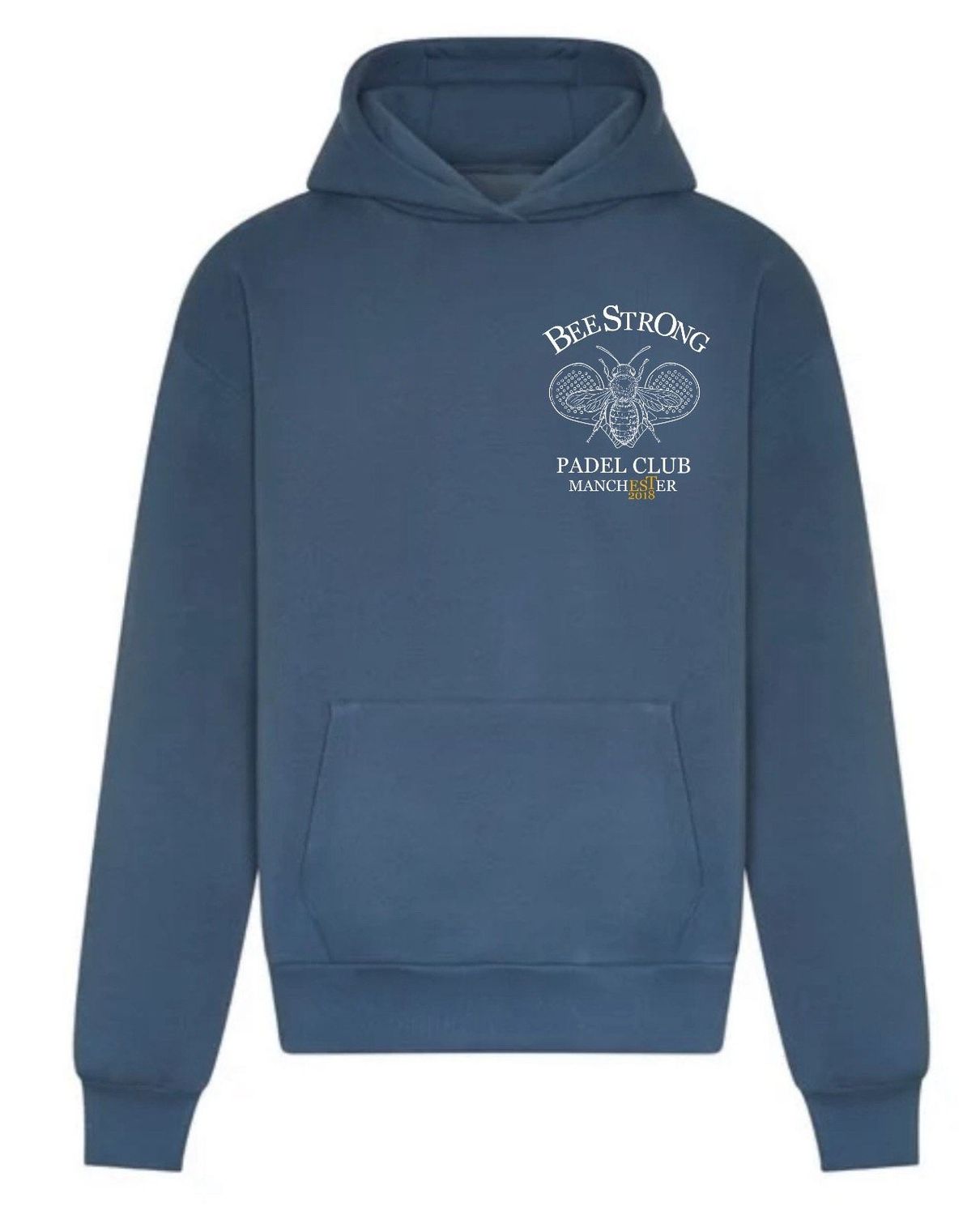 PADEL HOODIE -AIRFORCE BLUE & WHITE
